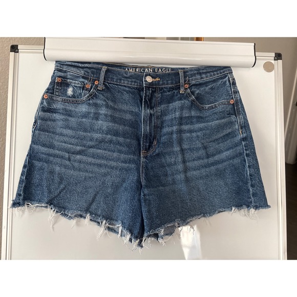 American Eagle Outfitters Pants - American Eagle women's denim shorts size 16 highest rise 90s boyfriend short